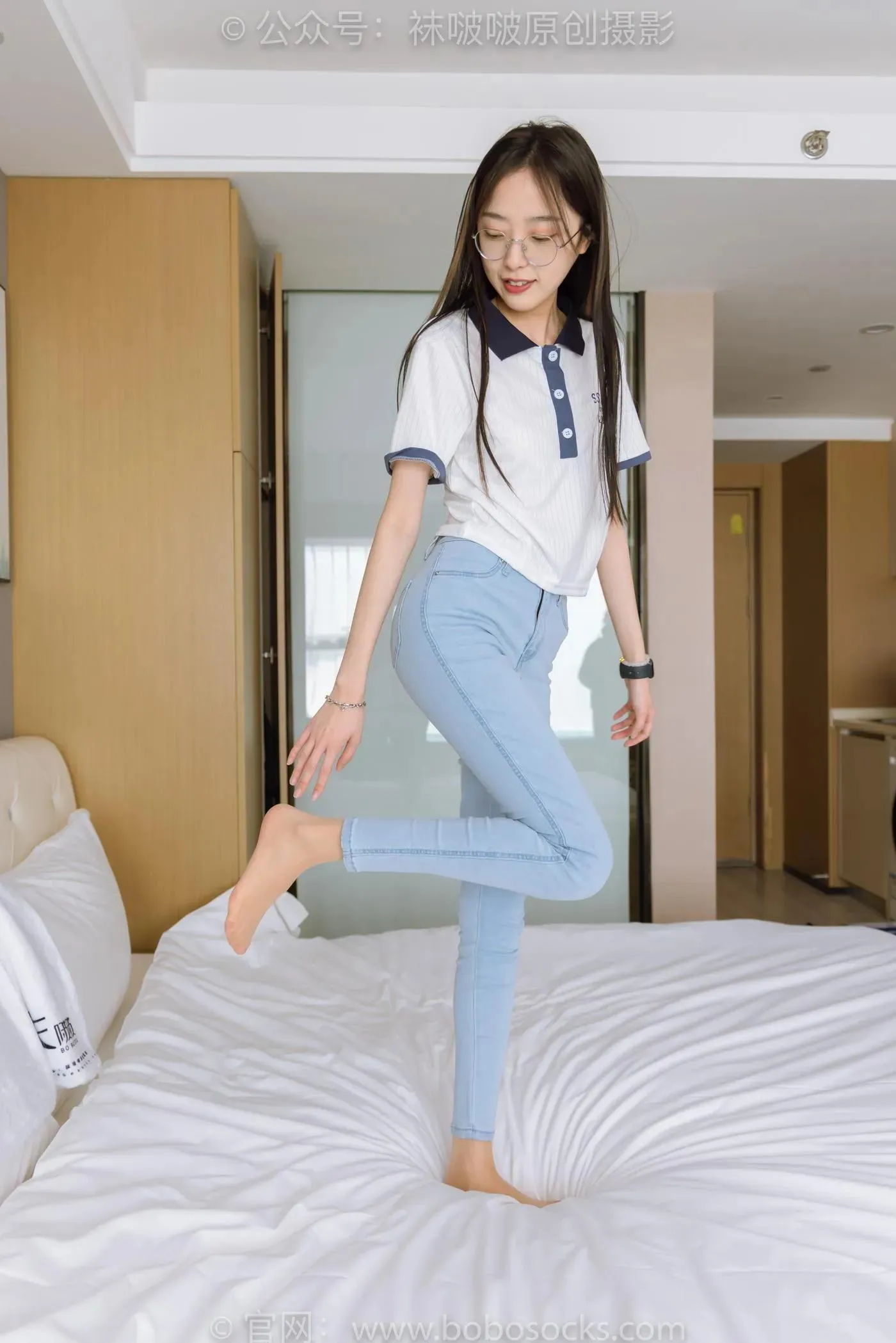 [BoBoSocks袜啵啵]NO.161 稚予-贝壳头板鞋、肉丝、裤里丝 [140P]插图9